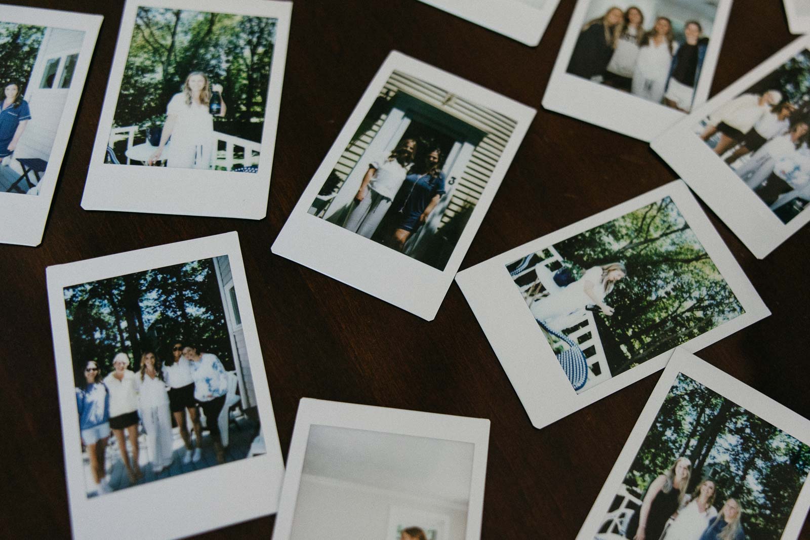 Polaroid photos during getting ready part of wedding day