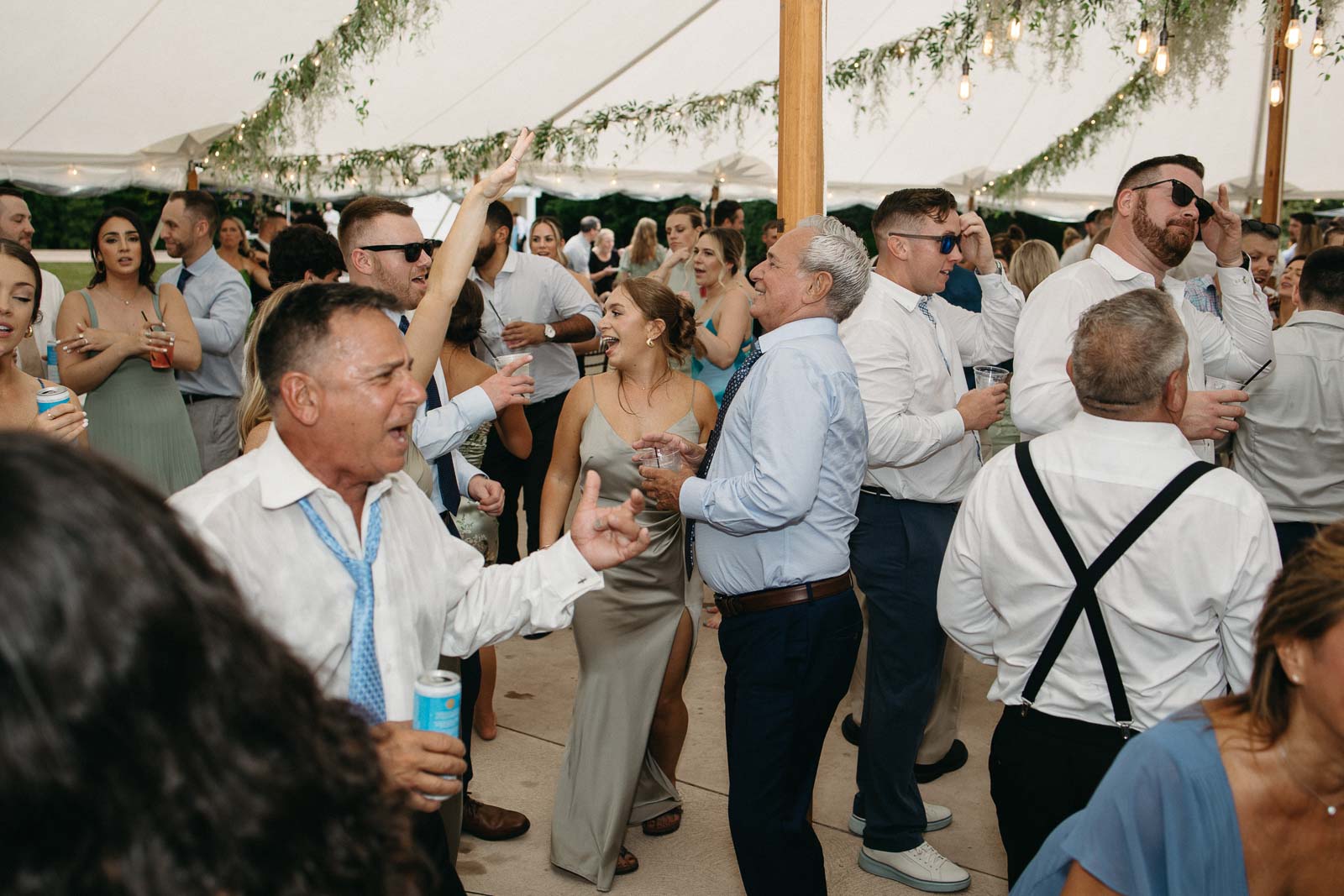 A lively dance floor at a Westbrook Inn Wedding