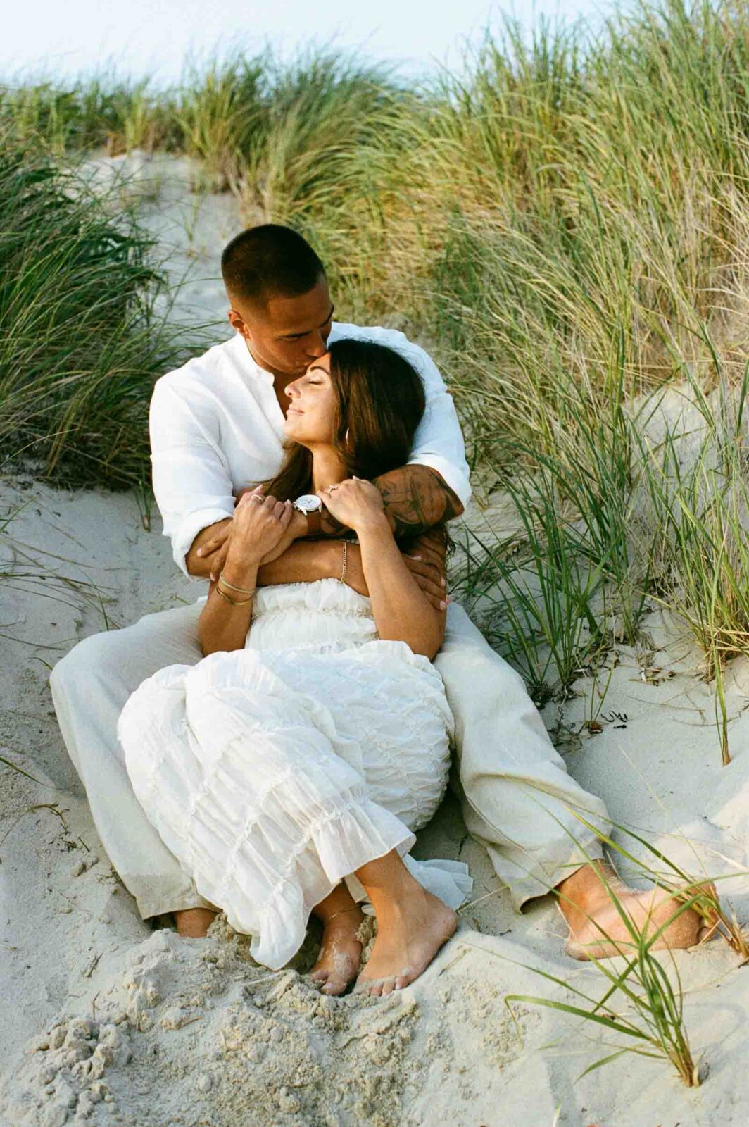 Westerly RI Beach Engagement Photos - 35 mm Film