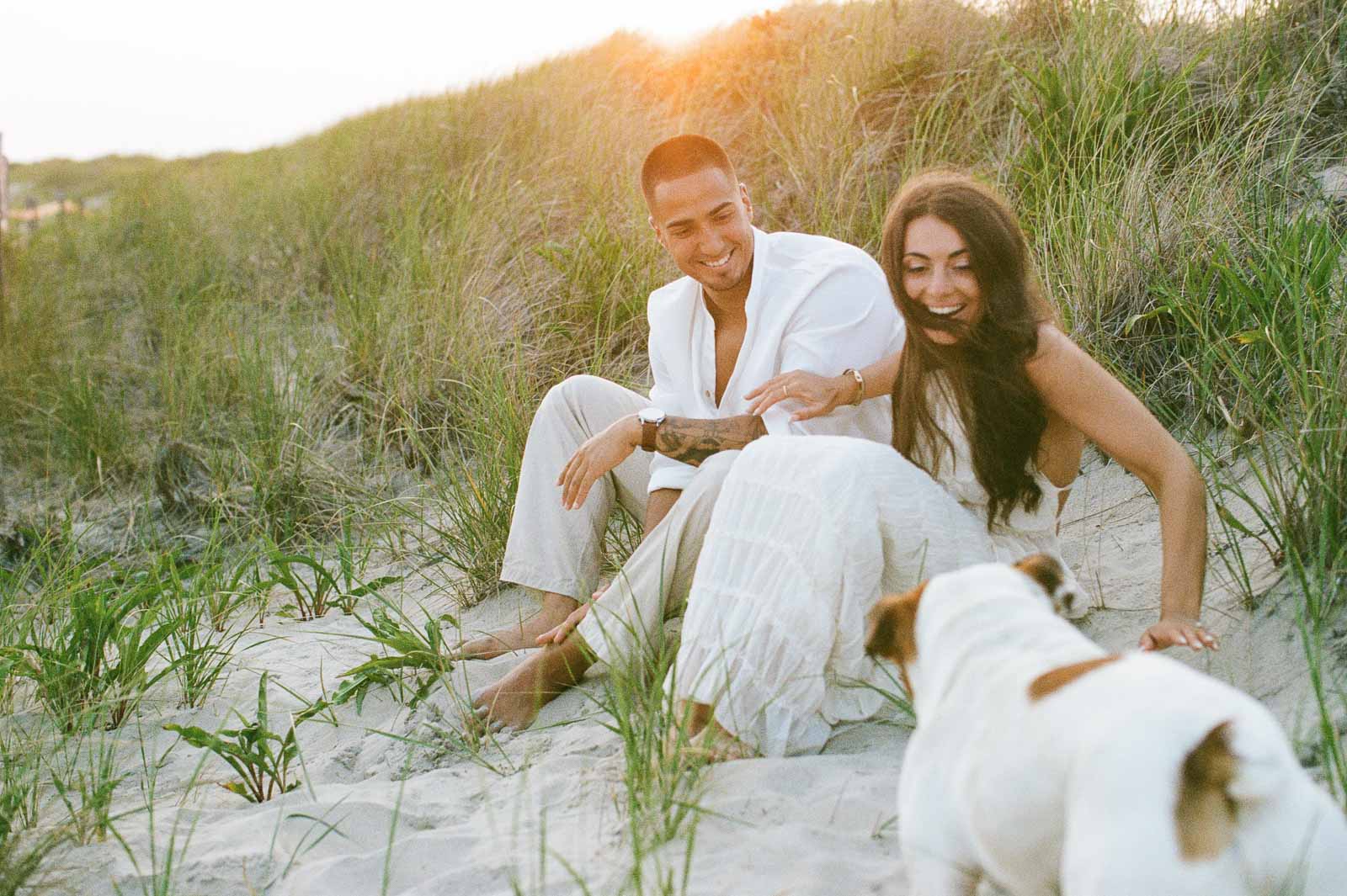 Film from beach engagement photos - Westerly, RI