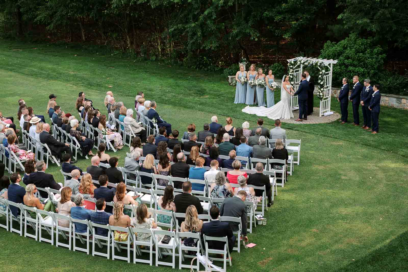 Wedding ceremony on film at Renaissance Golf Club Wedding