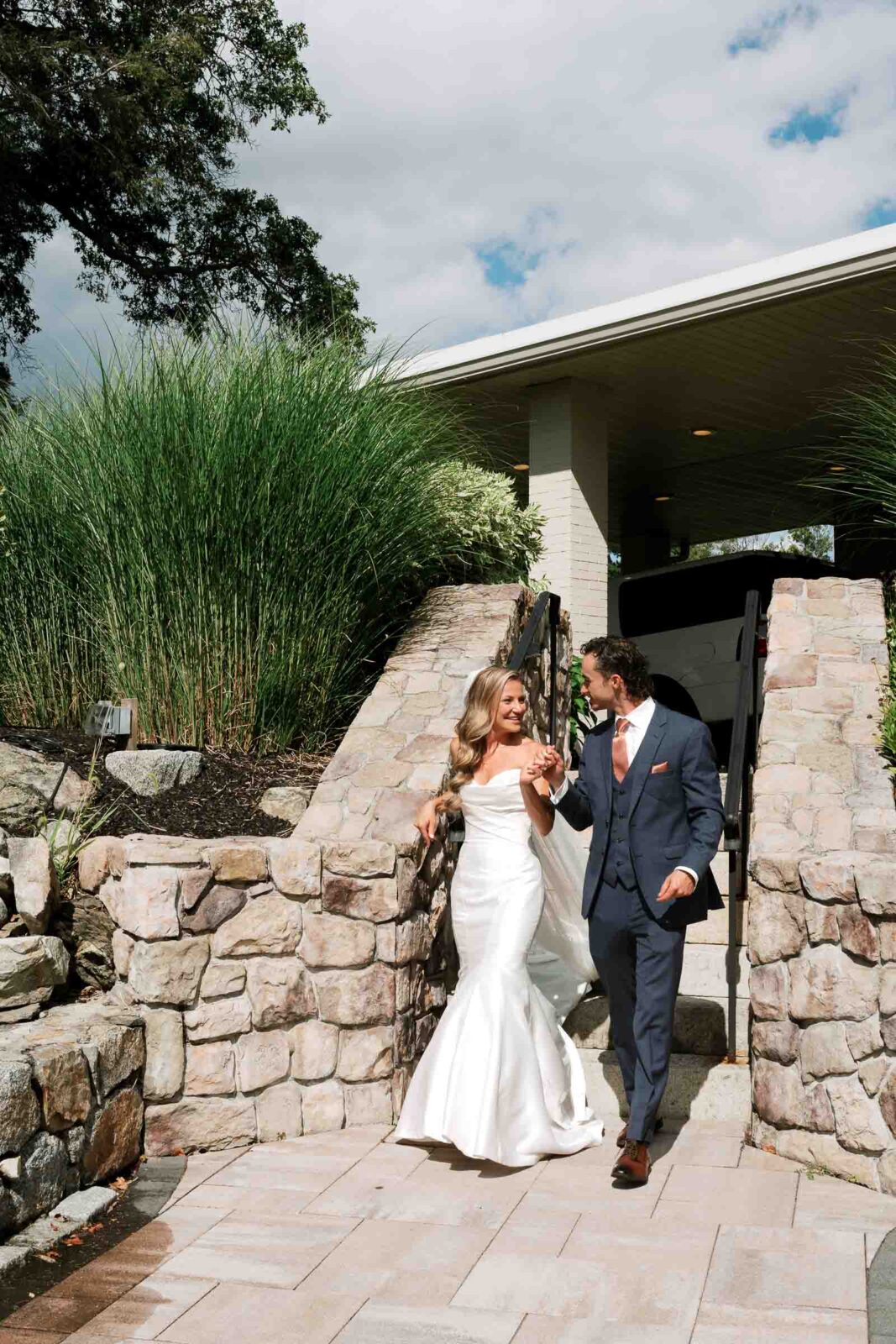 Grand View Mendon MA Wedding - Bride & Groom Portrait
