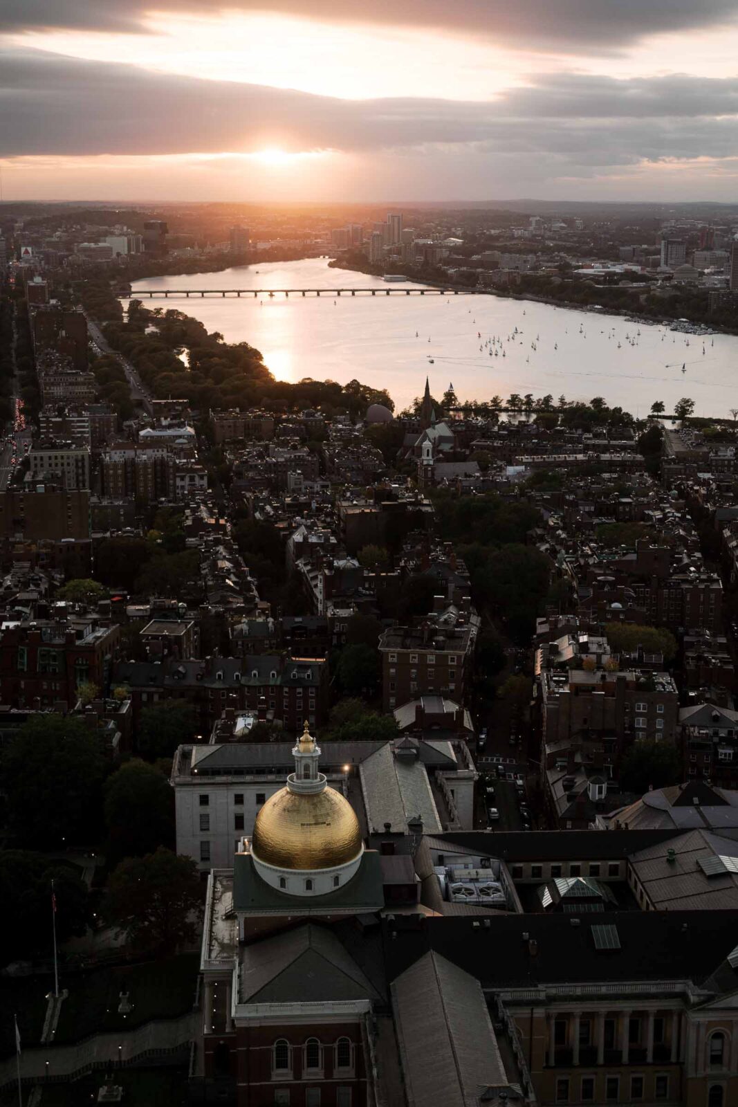 View from the UMASS Club Wedding Reception Space